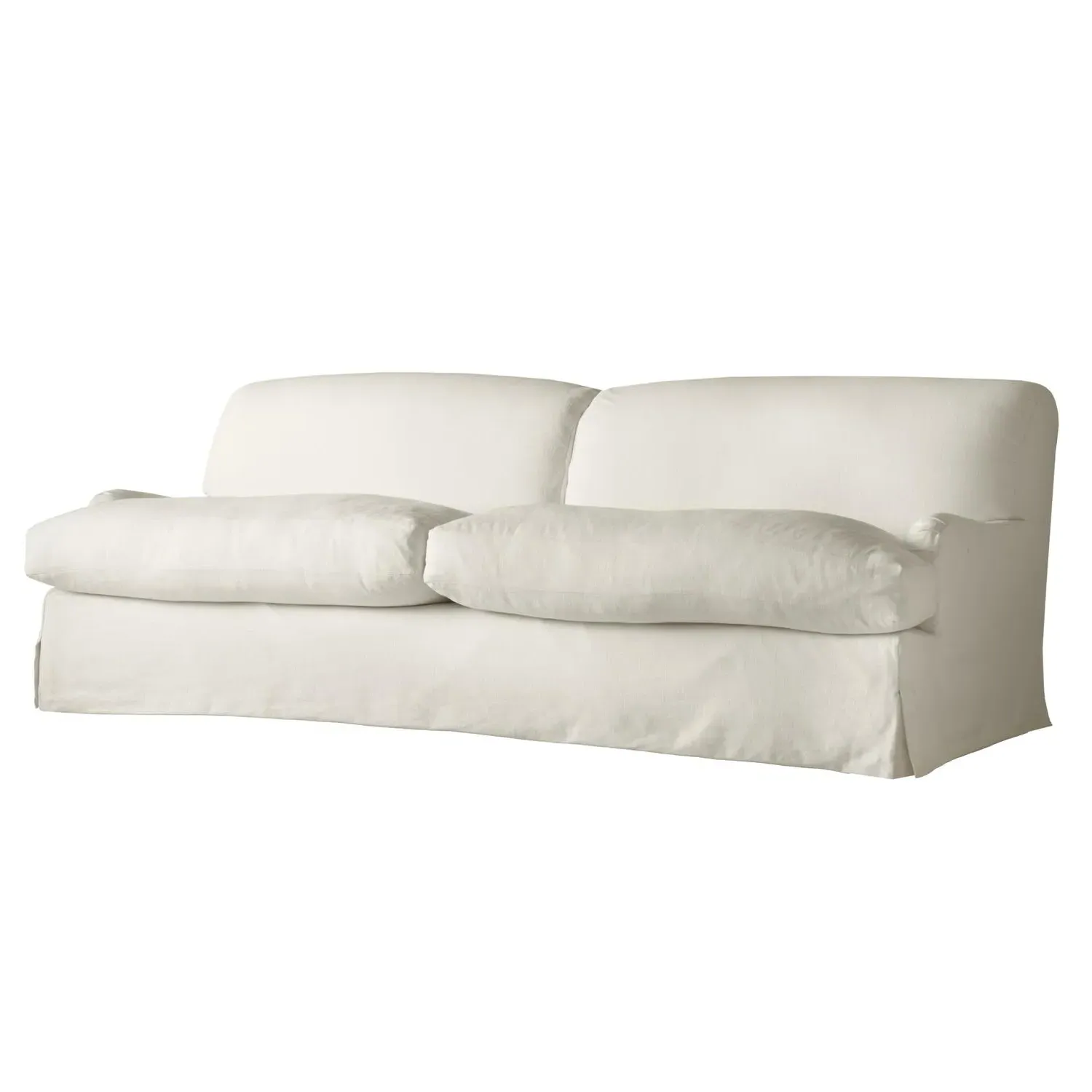 Lady May Sofa with Removable Cover - White, Linen product