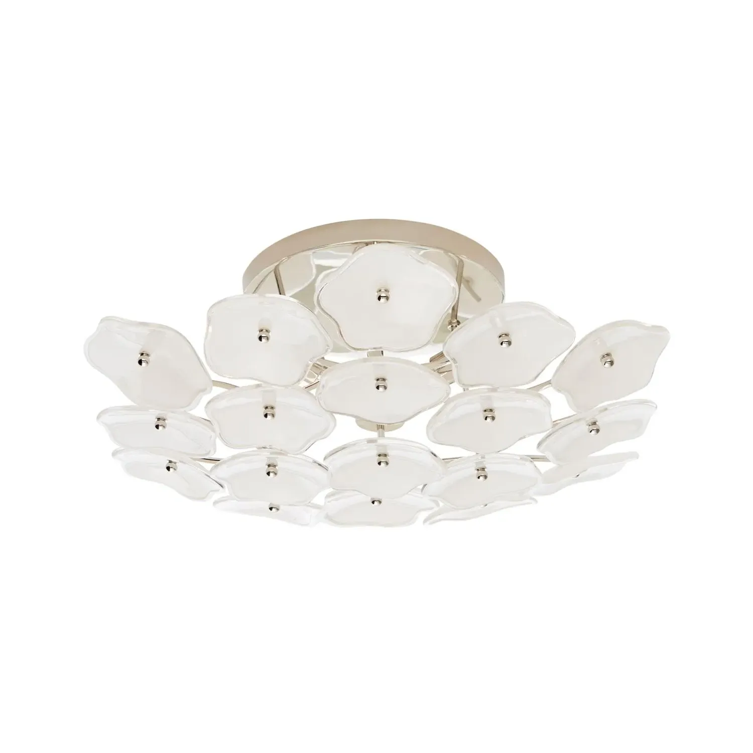 Flush Mount Ceiling Light - Polished Nickel product