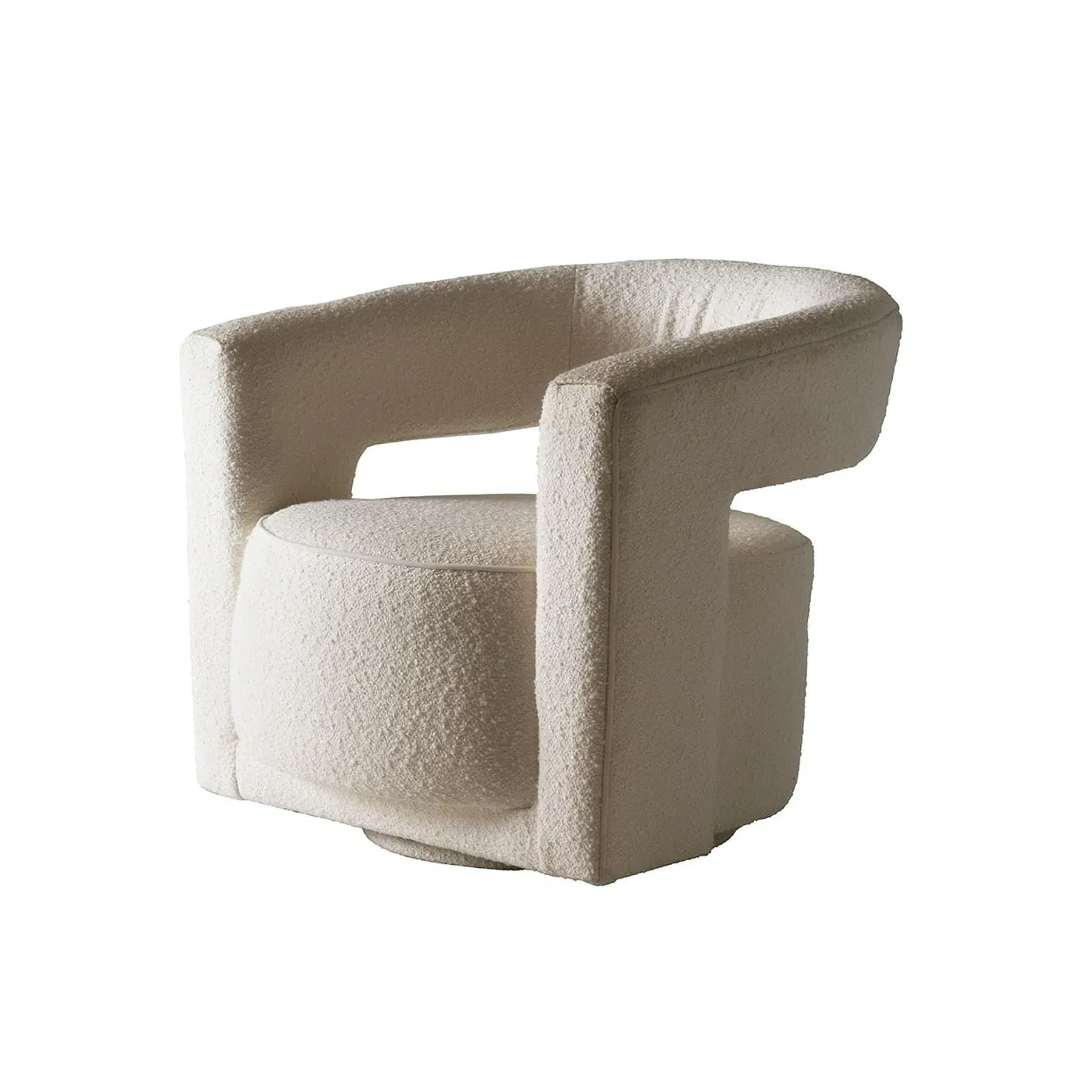 Madison Swivel Chair - Ivory, Boucle product