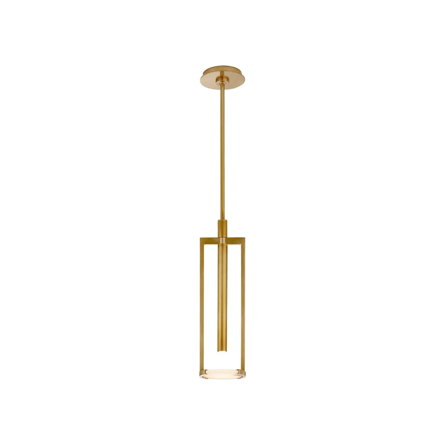 Melange Disc Small Pendant Light - Antique-Burnished Brass, Metal product