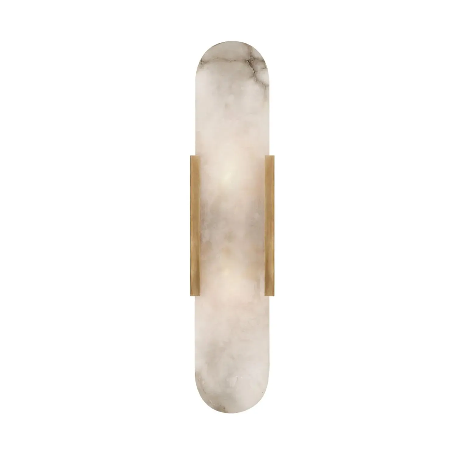 Wall Light with Crystal Shade - Brass, Metal product