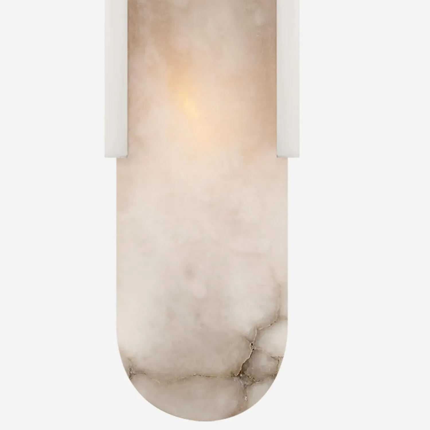 Elongated Wall Light - Polished Nickel, Alabaster product
