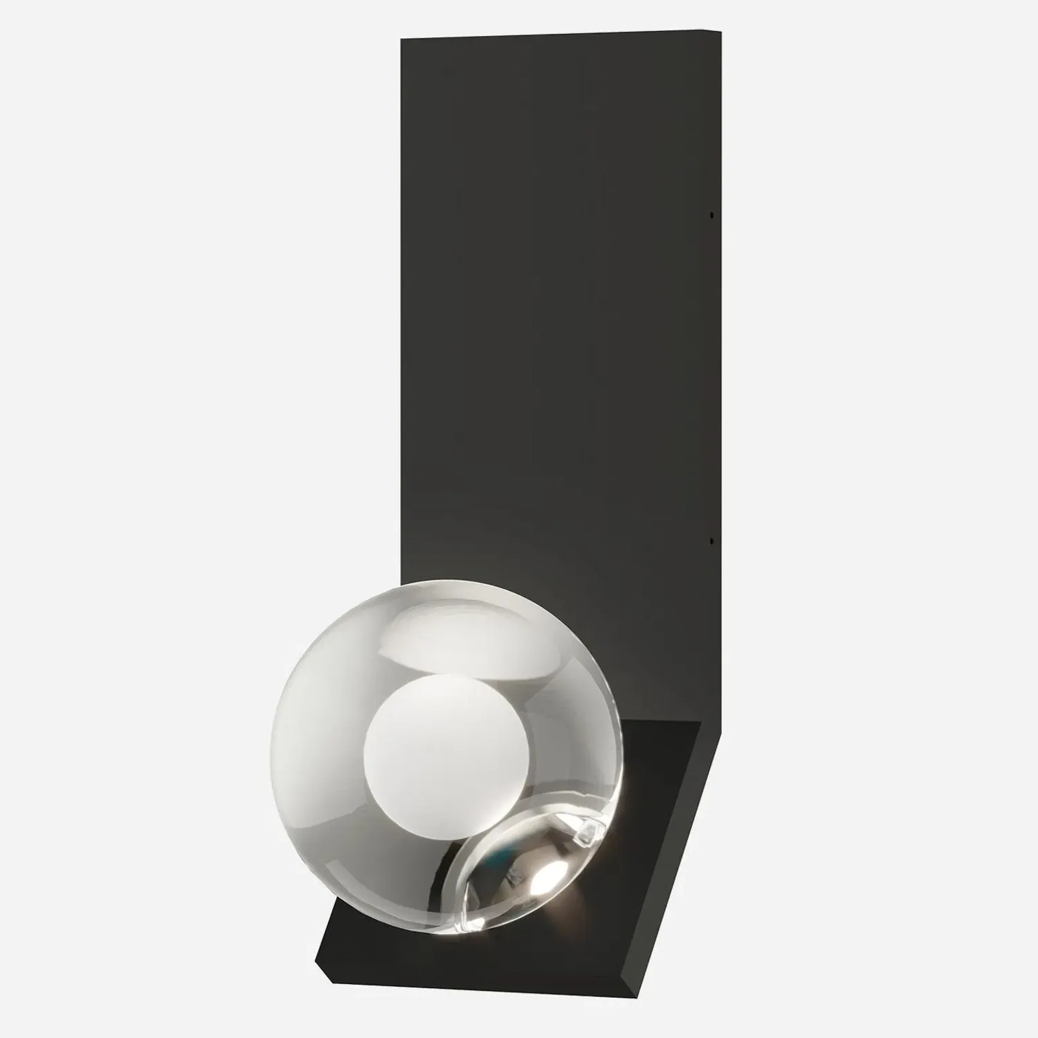 Sphere Wall Light with Crystal - Black, Metal product