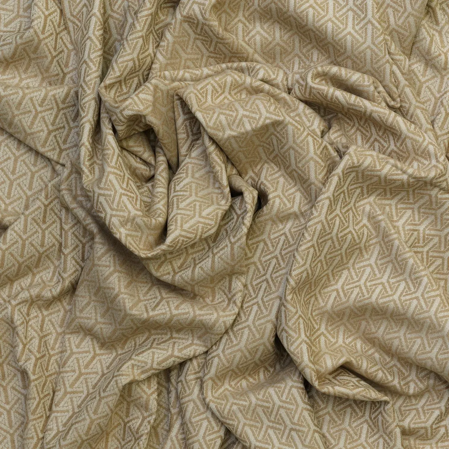 Monte Throw with Fringe Detail - Tan, Wool alternate view