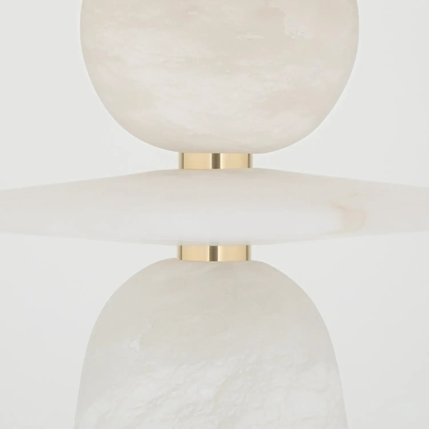 Large Statuesque Table Lamp - White, Metal alternate view