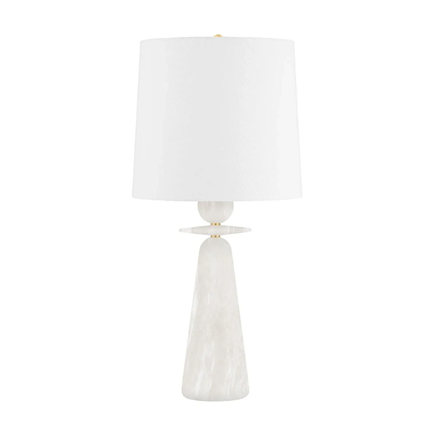 Large Statuesque Table Lamp - White, Metal product