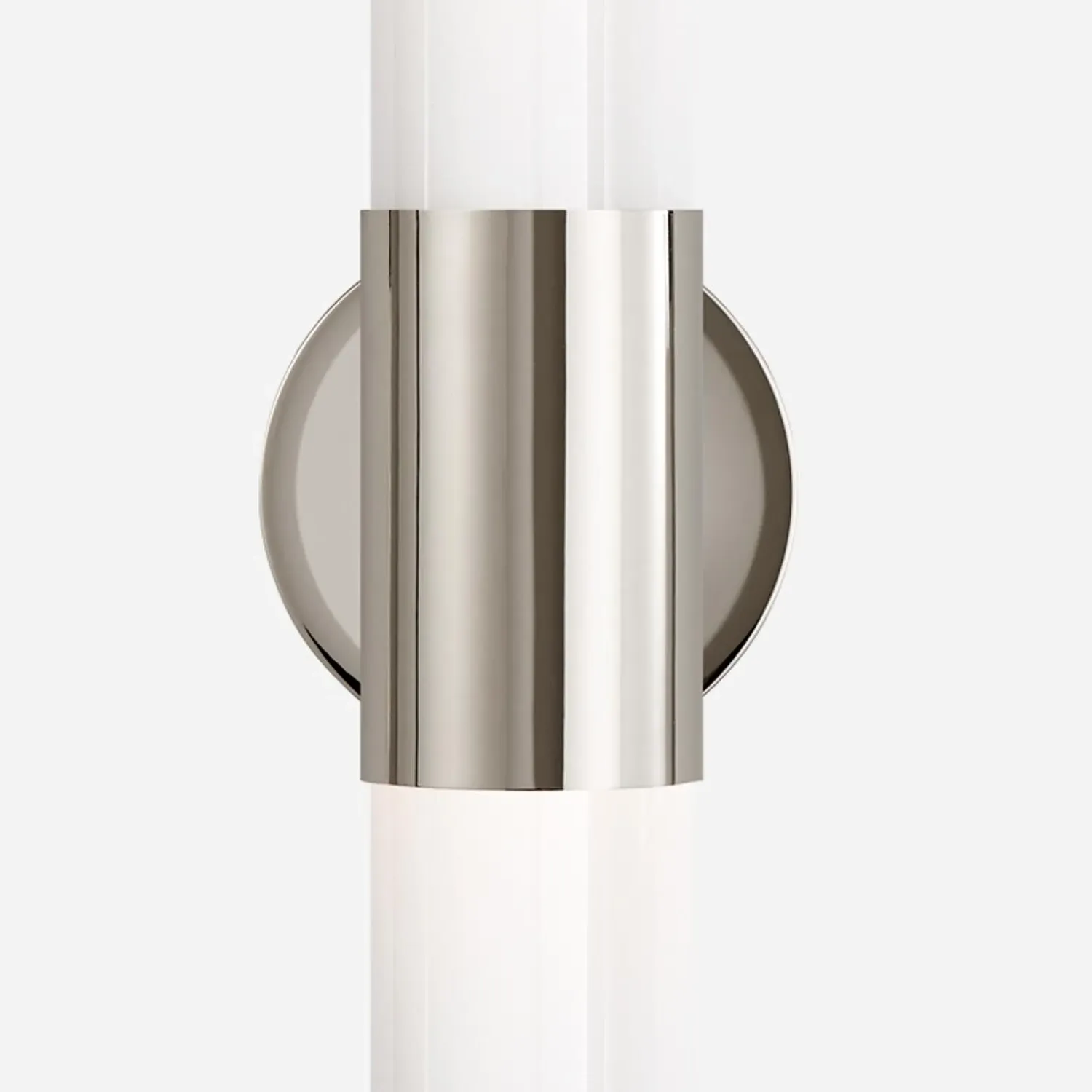 Cylindrical Wall Light - Nickel, Glass alternate view