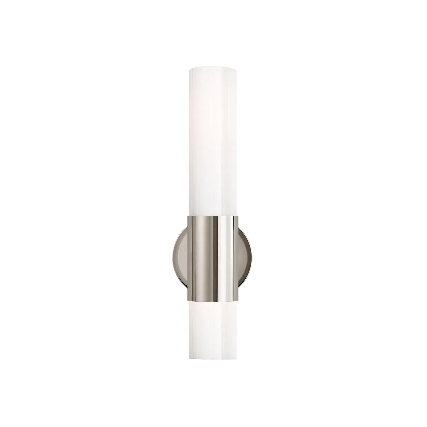 Cylindrical Wall Light - Nickel, Glass product