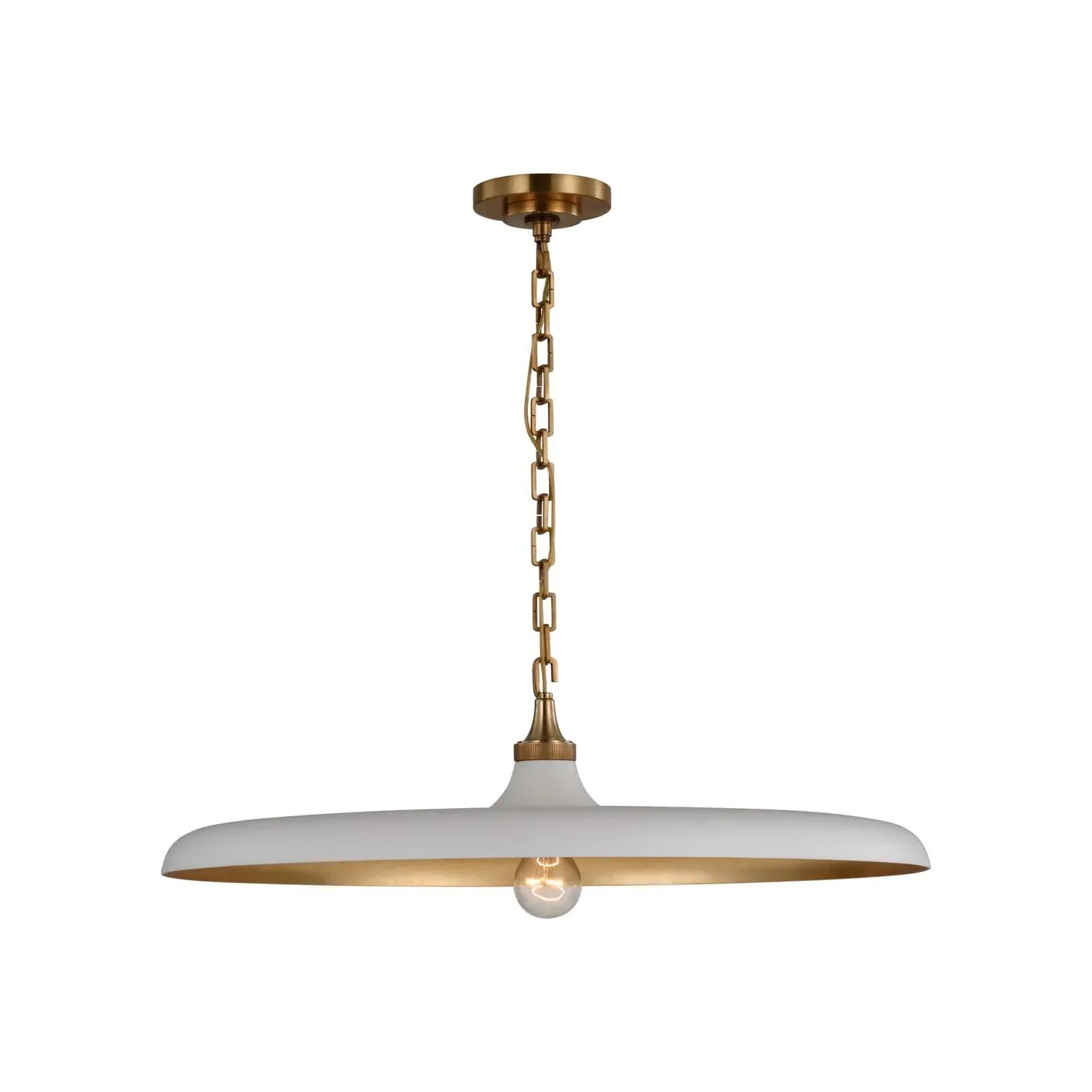 Piatto Pendant Light - Antique Brass, Metal product