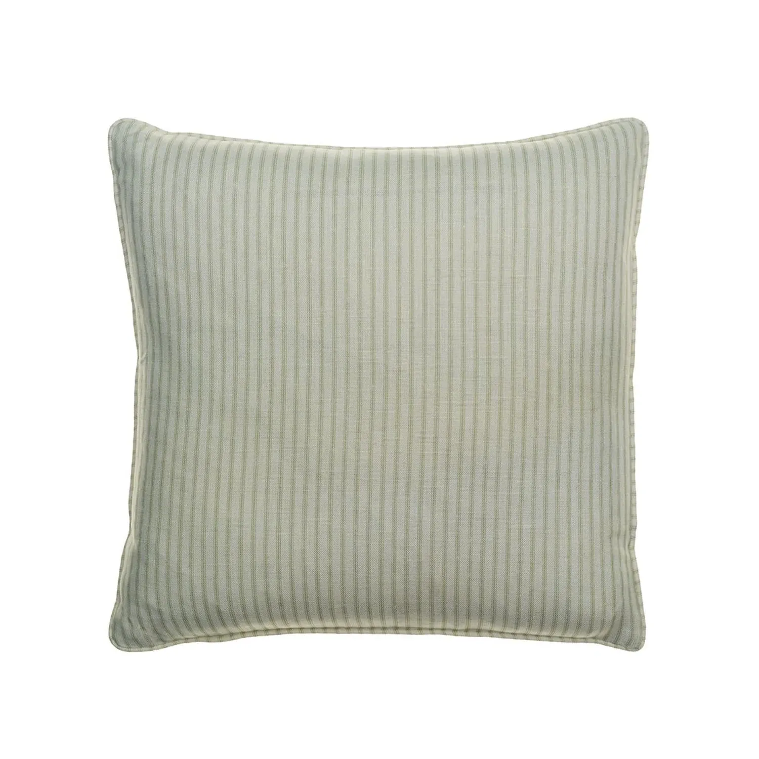 Square Cushion with Feather Fill - Green, Linen product
