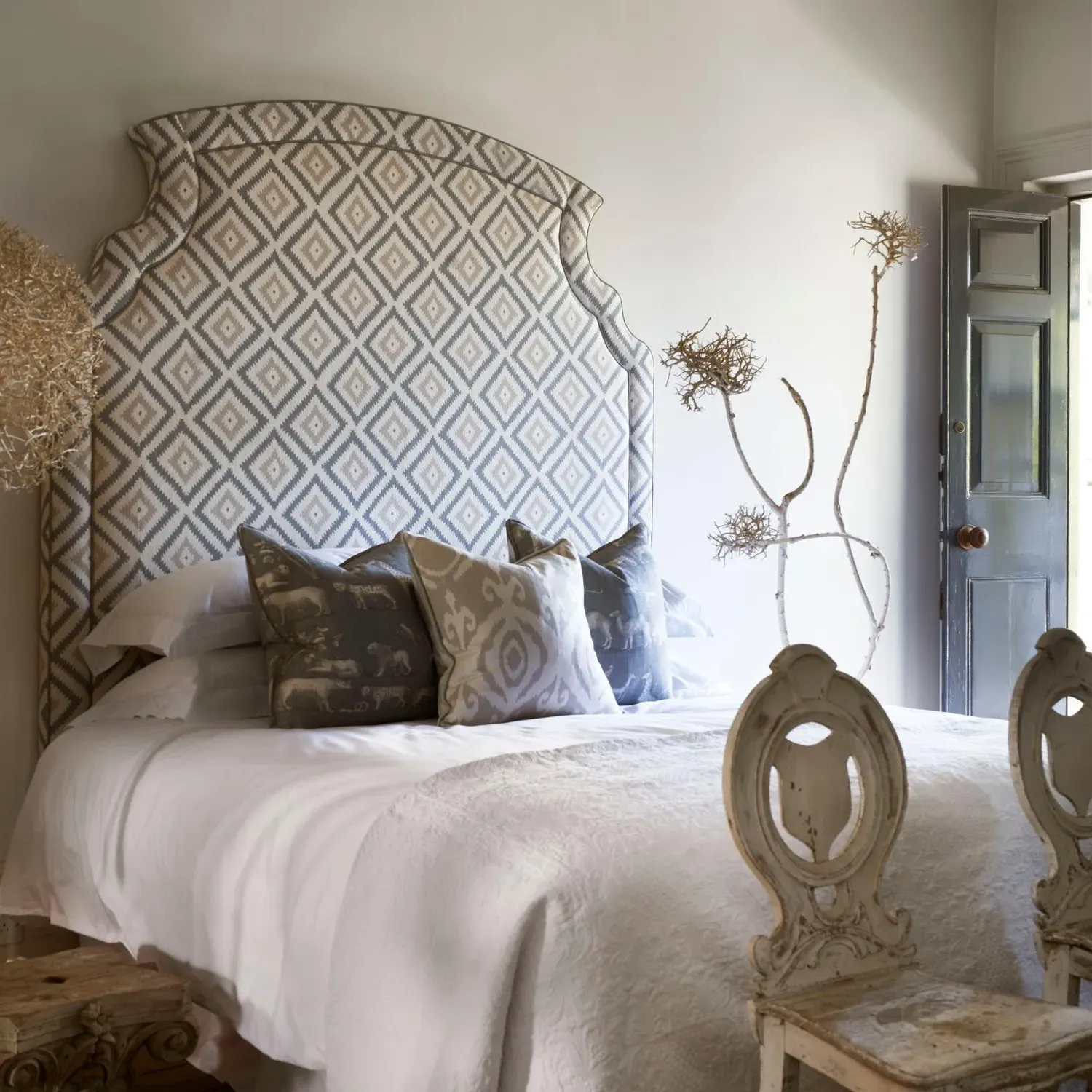 3ft Curved Headboard with Corner Detail - Upholstered alternate view
