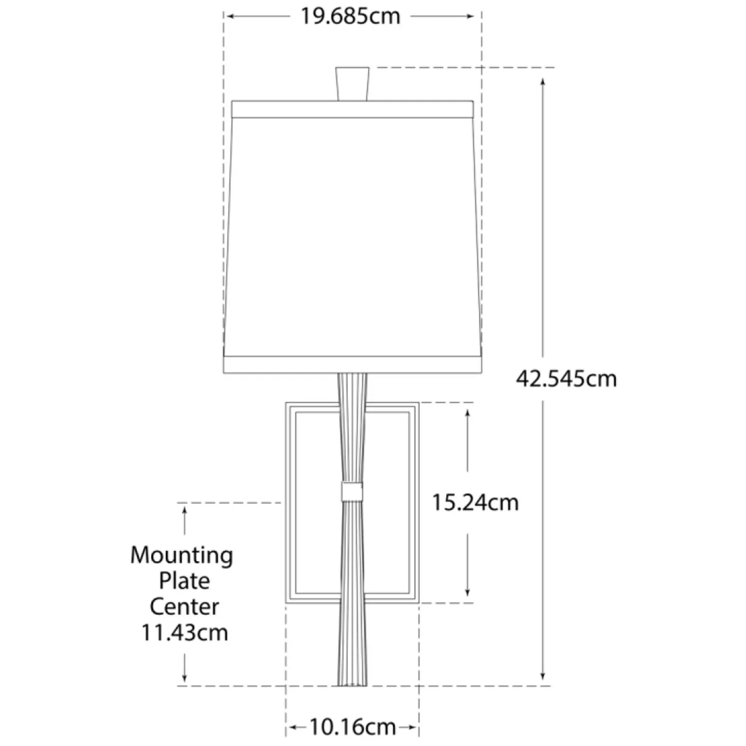 Ribbed Wall Light - White, Nickel alternate view