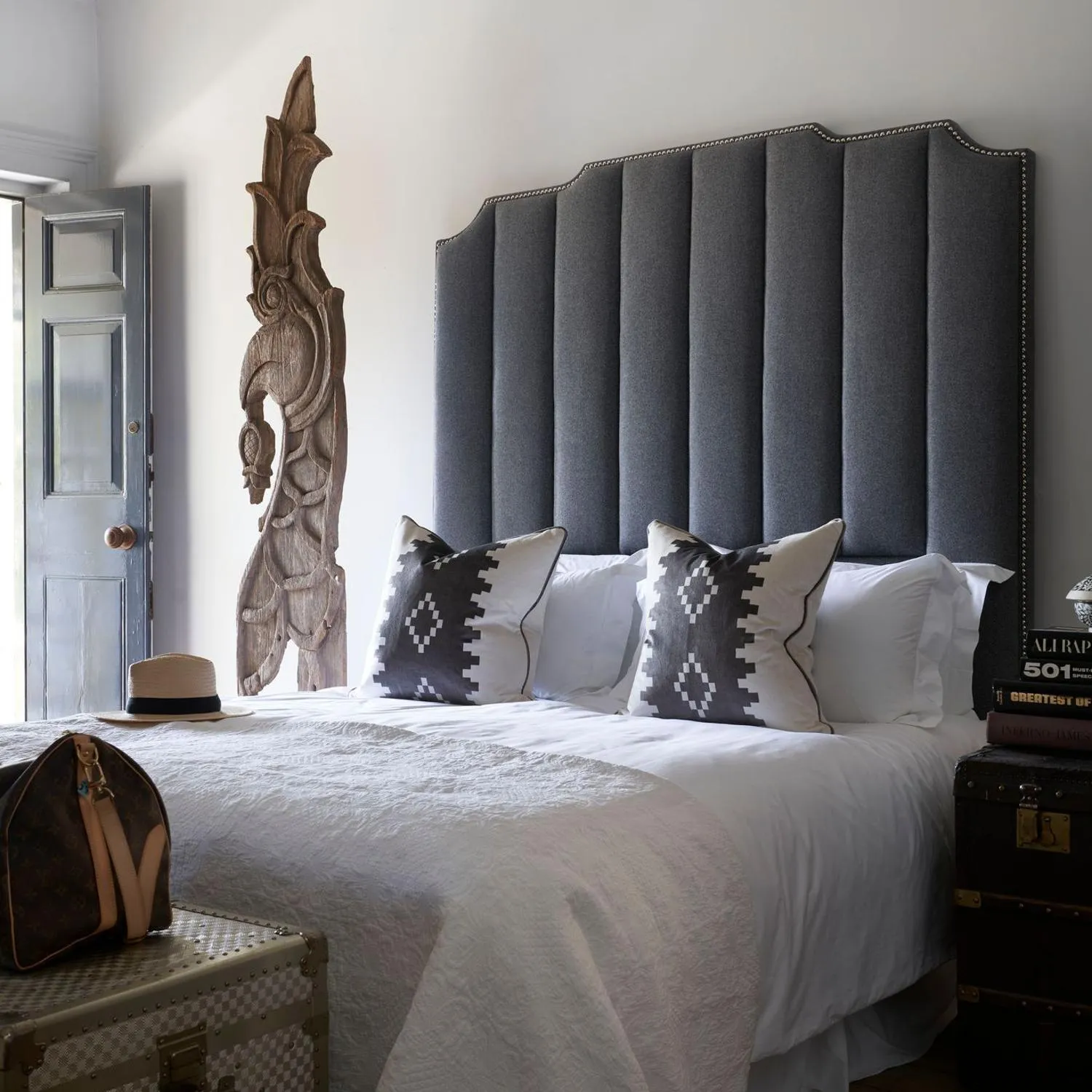 6ft Rita Fluted Headboard - Custom, Upholstered alternate view