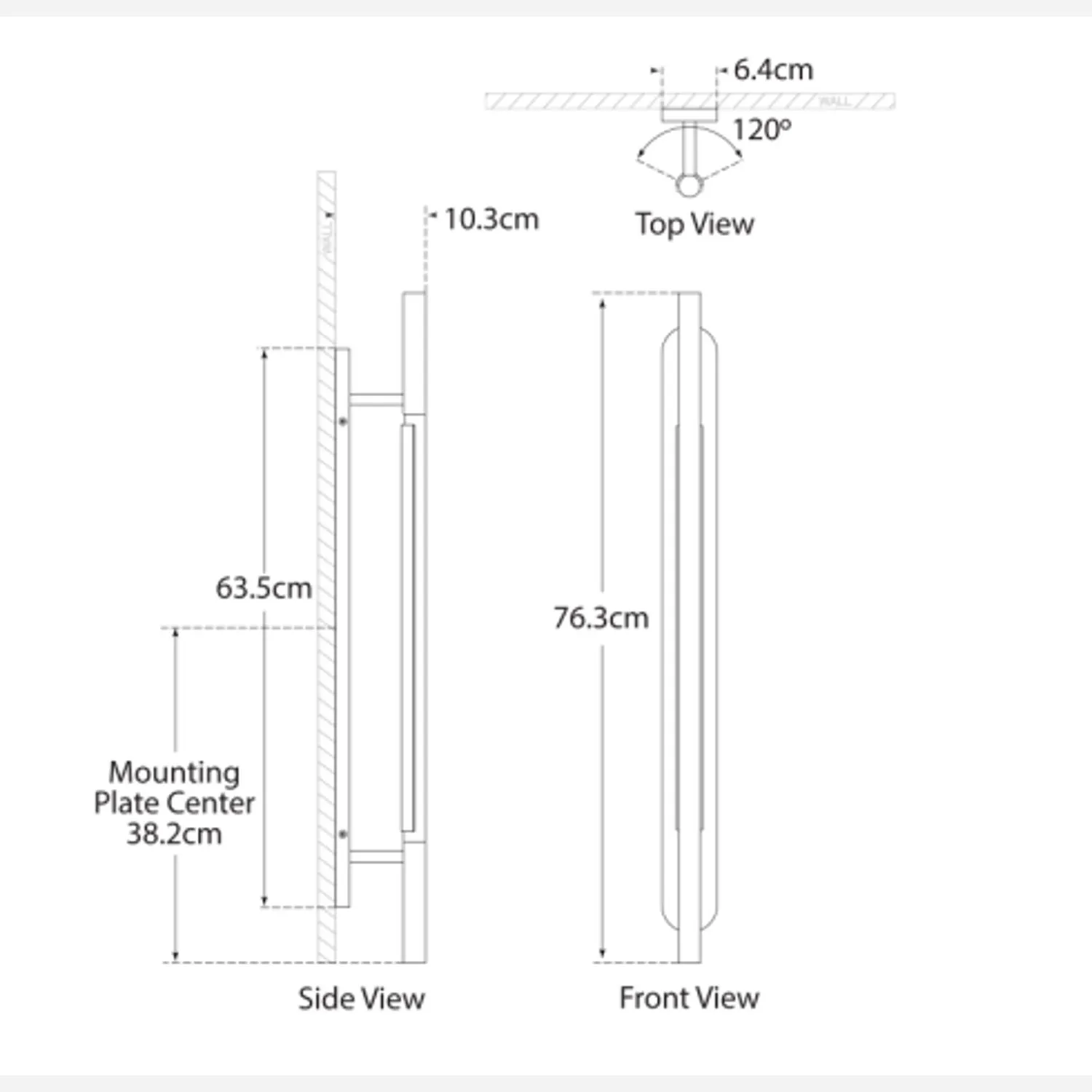 Large Wall Light with Crystal - Bronze, Metal alternate view