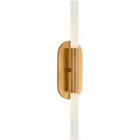 Rousseau Wall Light - Antique Brass, Crystal alternate view
