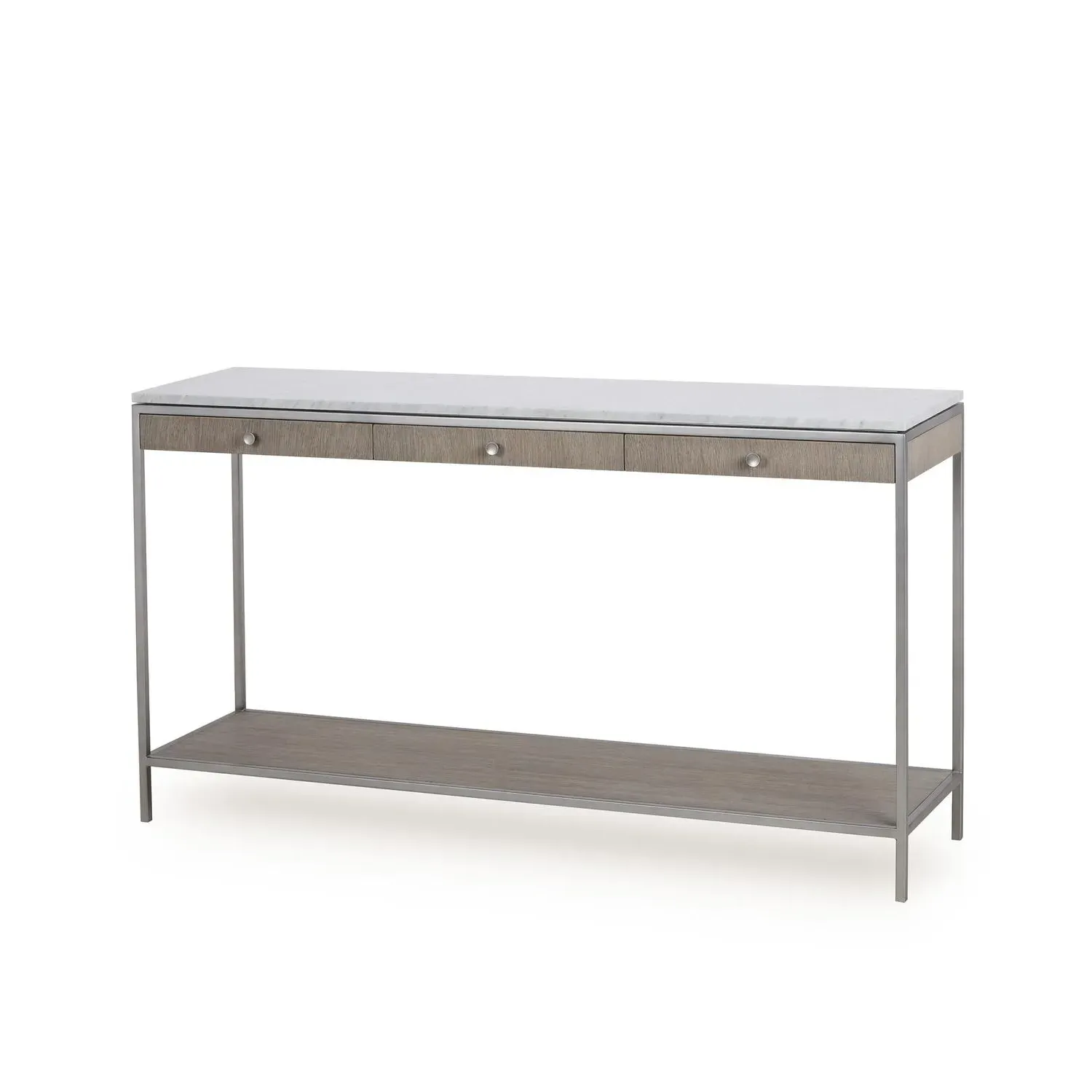 Rufus Console Table - White, Marble product
