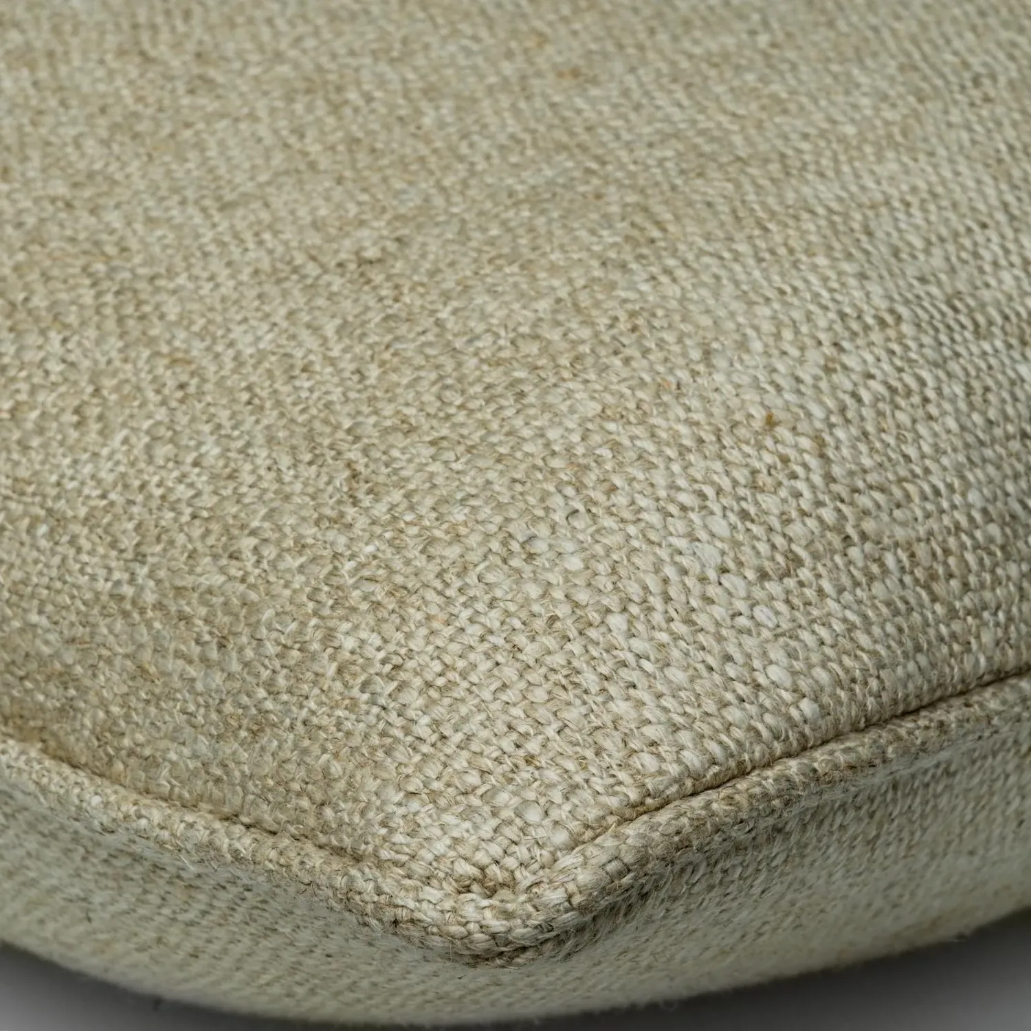 Square Cushion with Feather Fill - Natural, Linen alternate view