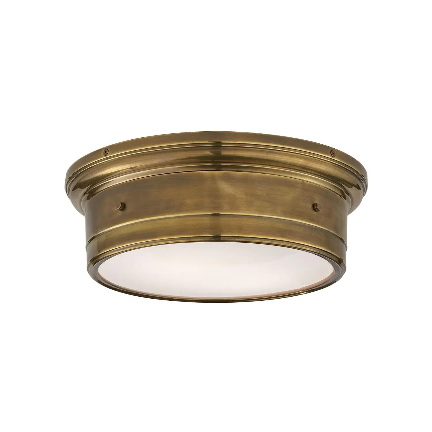 Small Porthole Ceiling Light - Antique Brass, Glass product