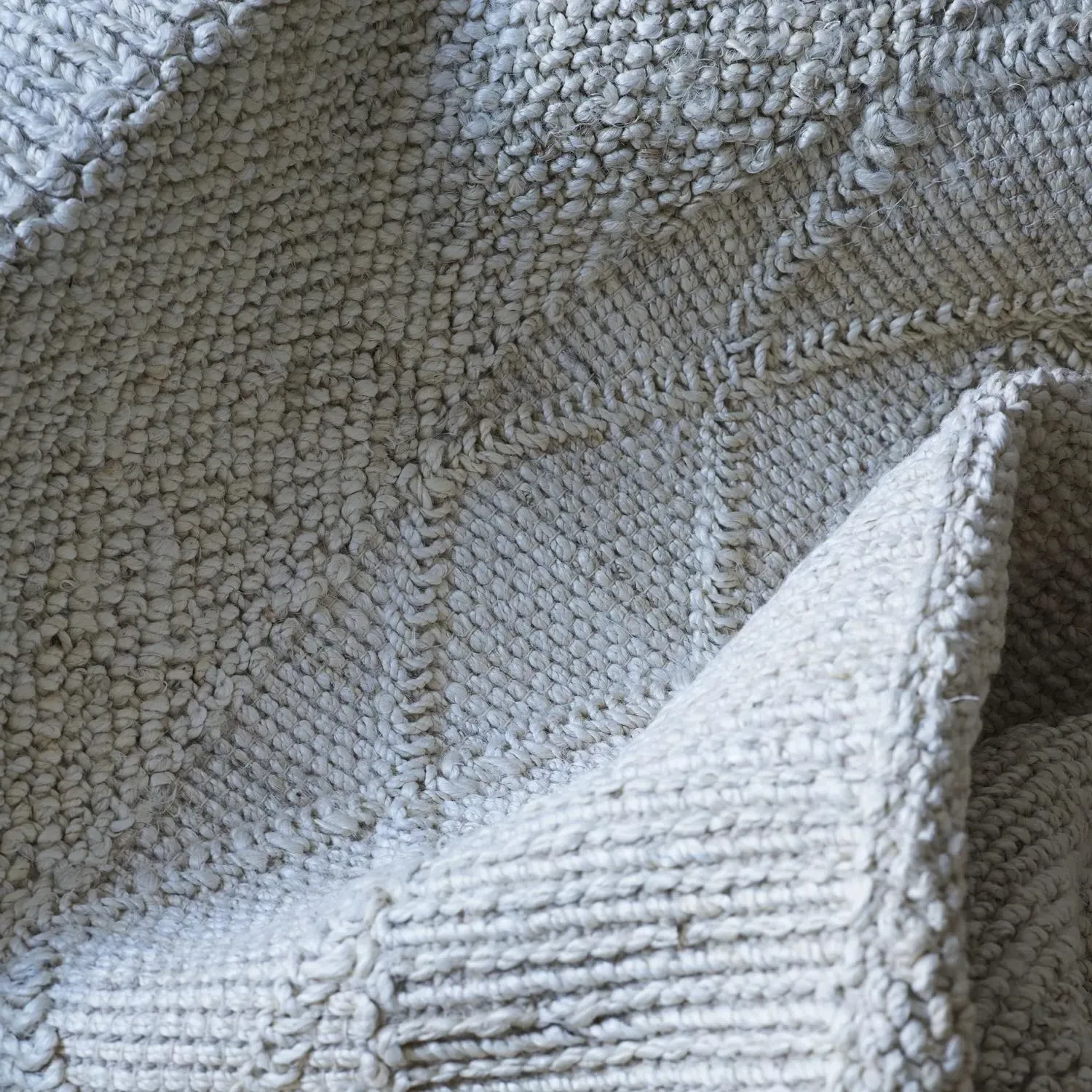 Slalom Braided Rug - Natural, Jute Cotton alternate view