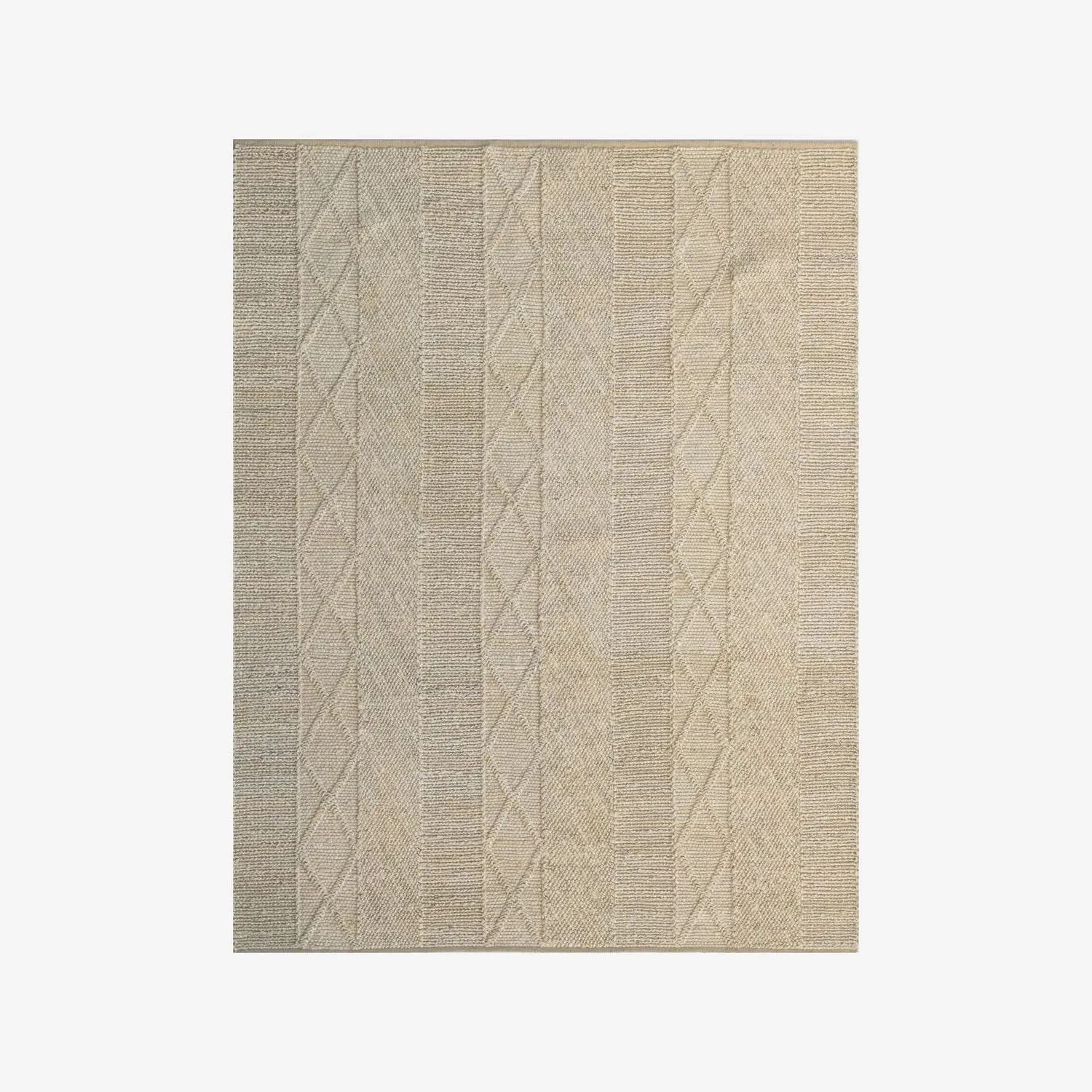 Slalom Braided Rug - Natural, Jute Cotton product