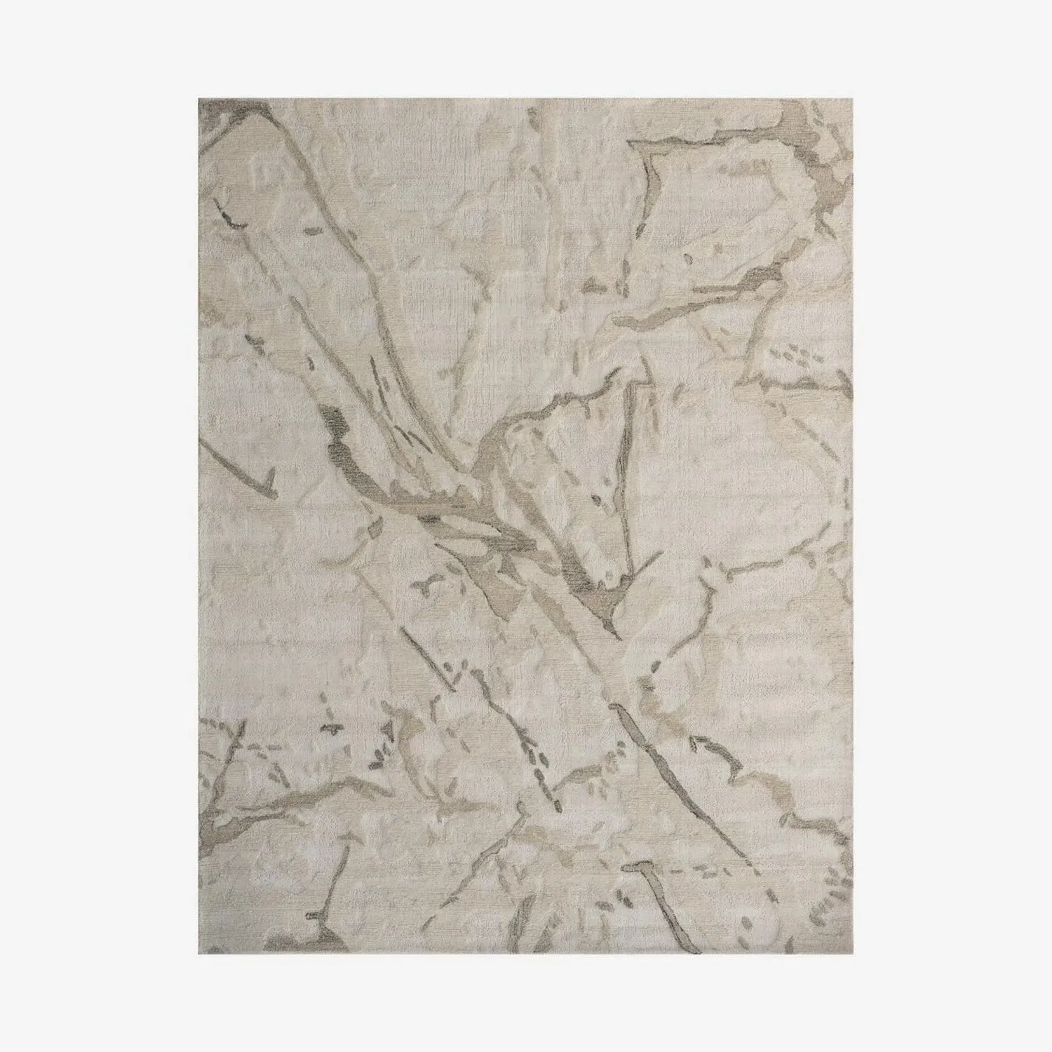 5' x 8' Abstract Mountain Rug - Multicolor, Wool product