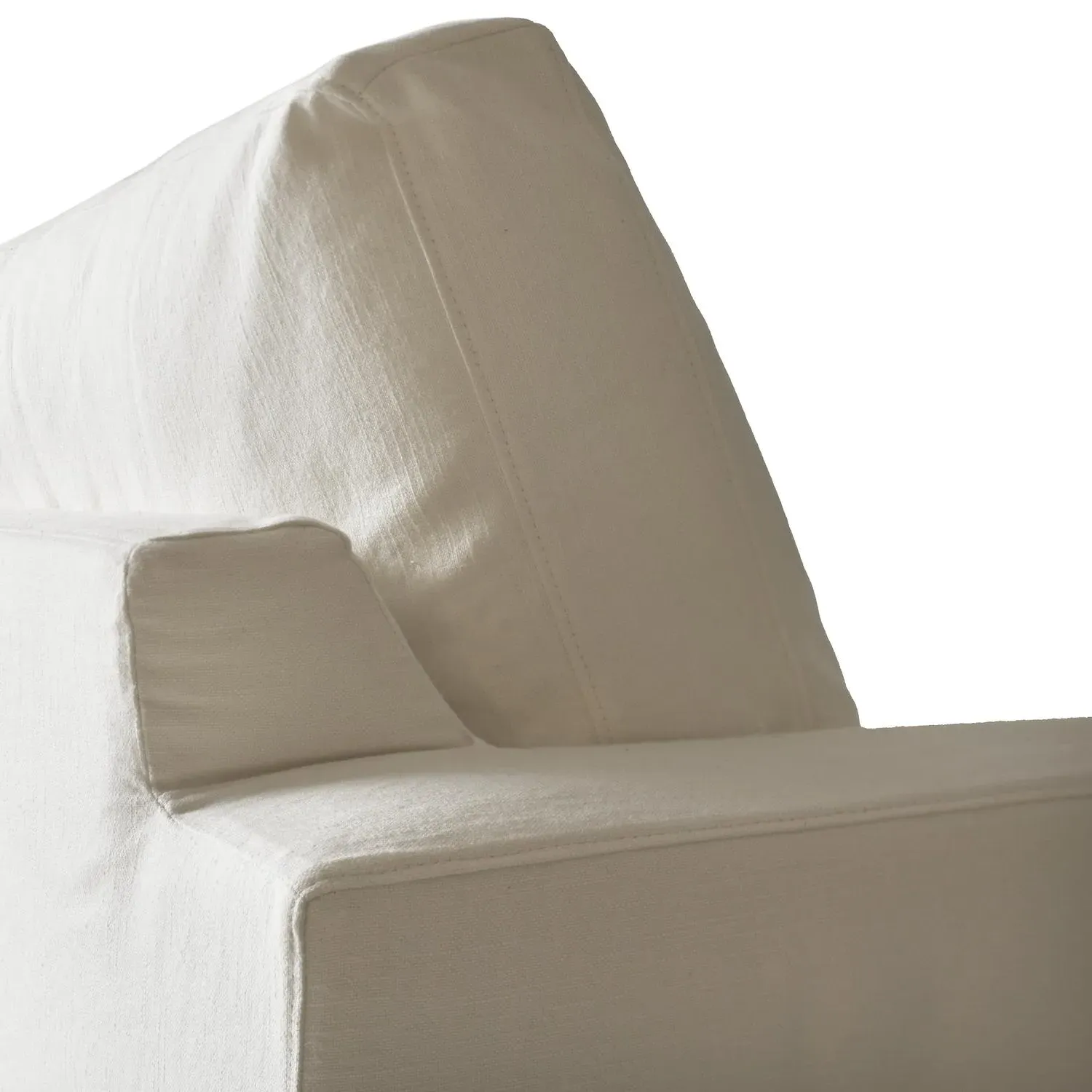 Strand 3-Seater Sofa - White, Linen alternate view