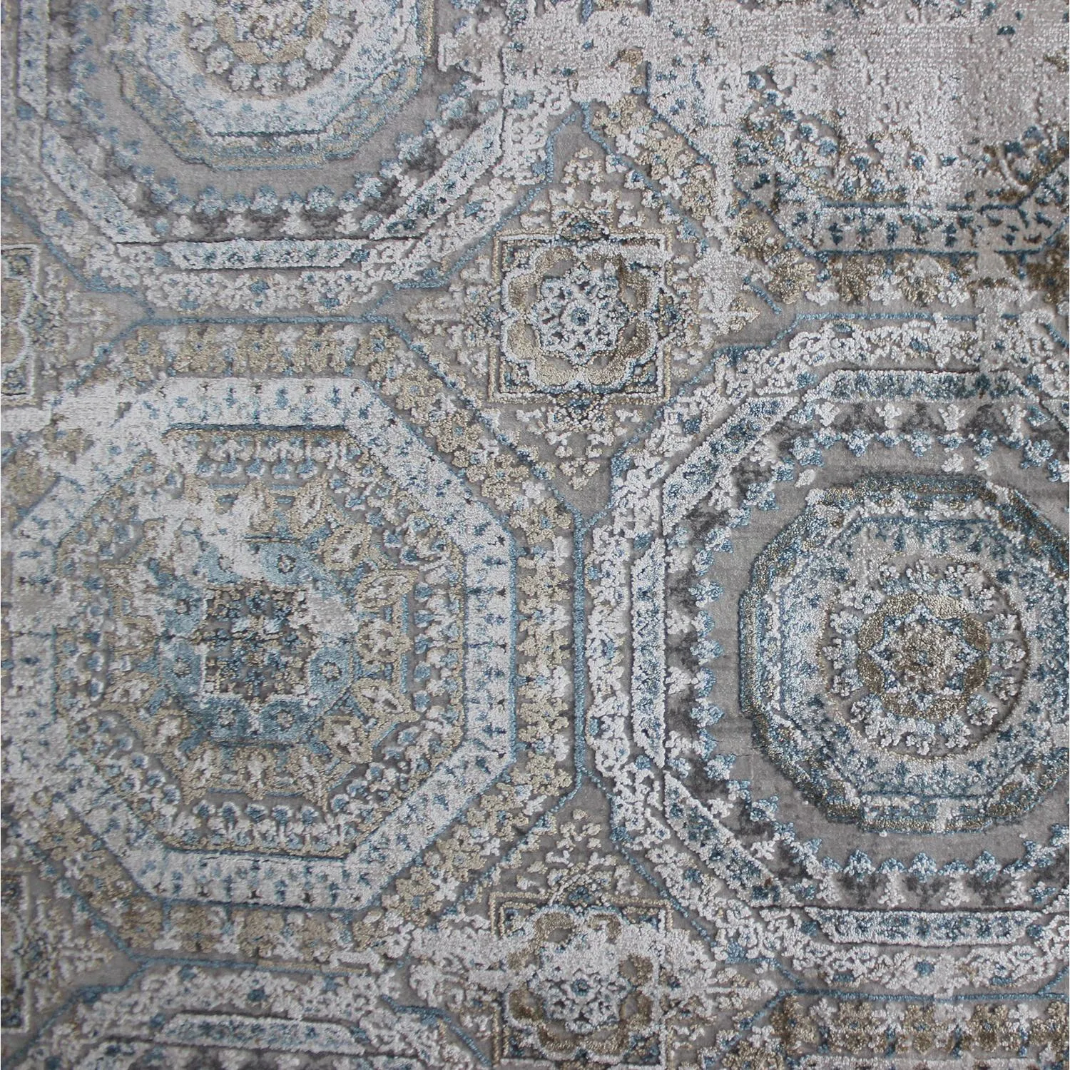 Small Persian Rug - Multicolor, Medallion Design alternate view