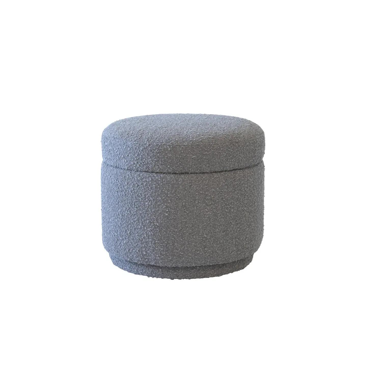 Storage Stool with Hidden Compartment - Pebble, Boucle product