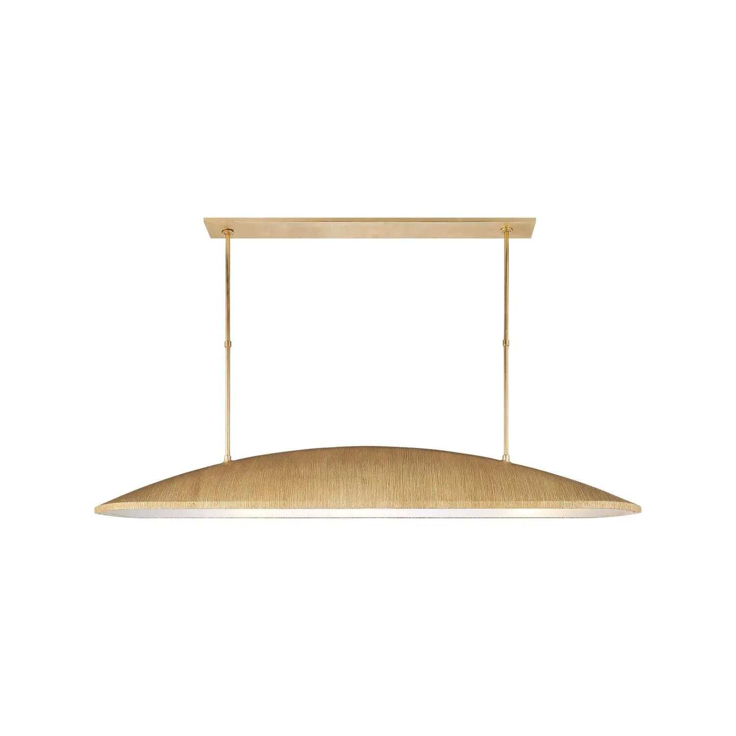 Linear Pendant Light Carved Striated - Gild, Metal product
