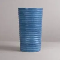 ANTA Large Ridged Vase - Blue