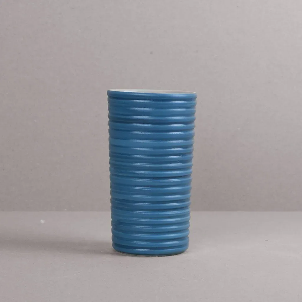 ANTA Ridged Vase - Blue image