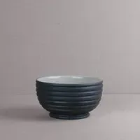 ANTA Ridged Pudding Bowl - Black