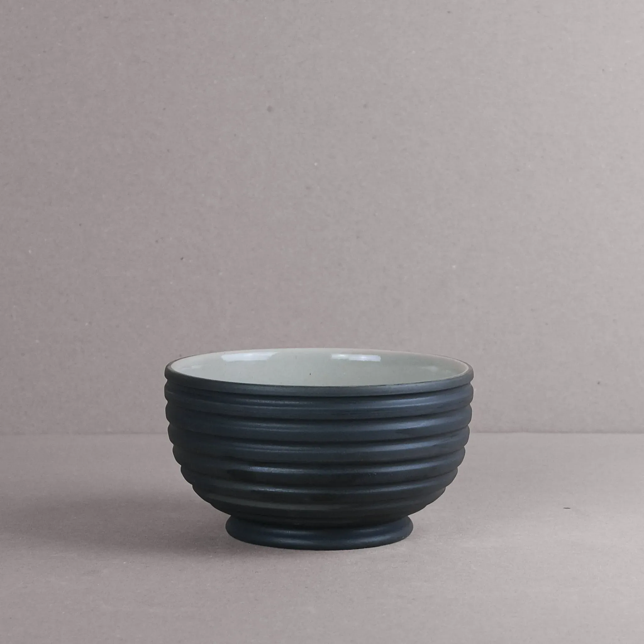 ANTA Ridged Pudding Bowl - Black