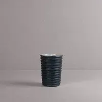 Ridged Candle Beaker - Black
