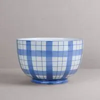 Macfarlane Salad Bowl - Blue & White