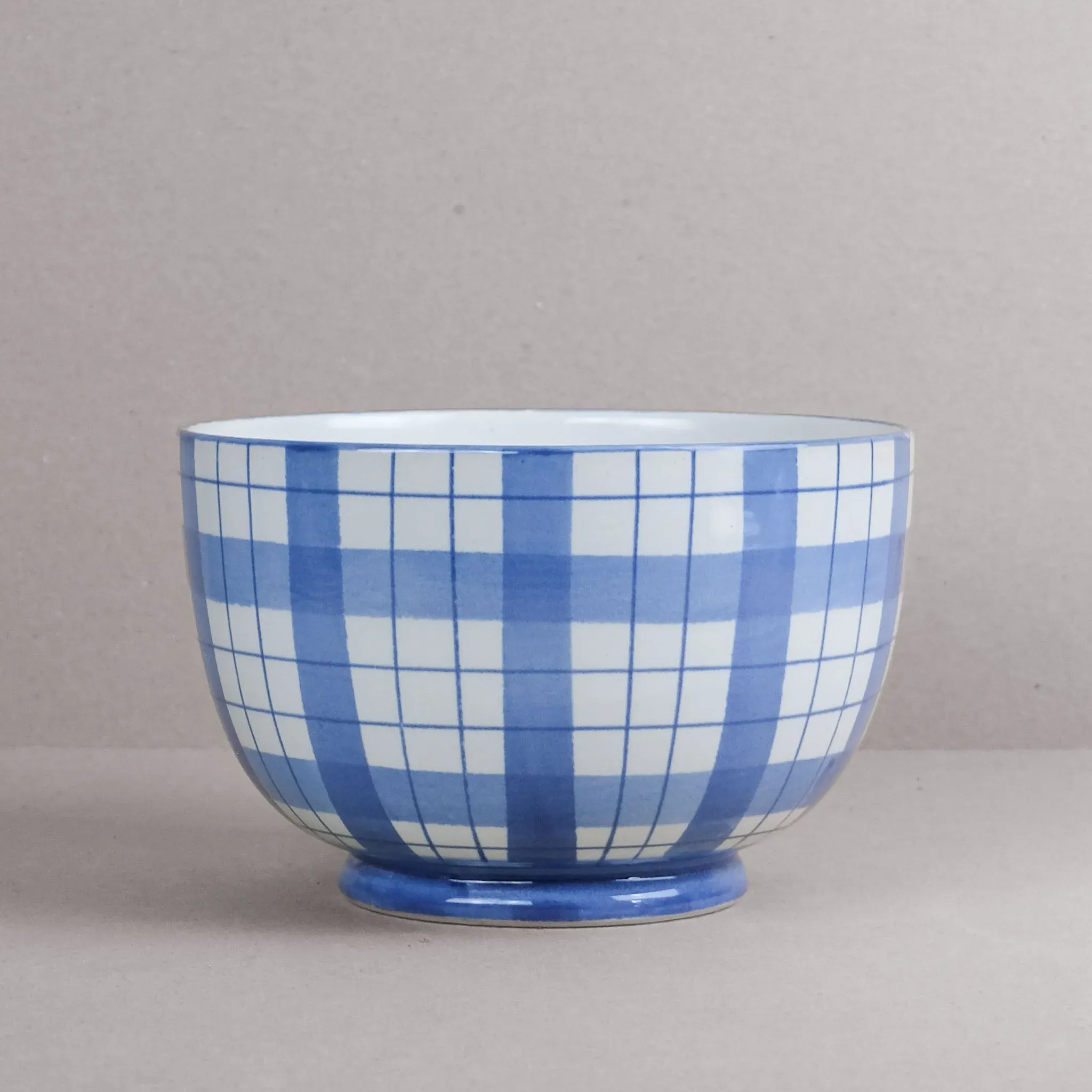 Macfarlane Salad Bowl - Blue & White image
