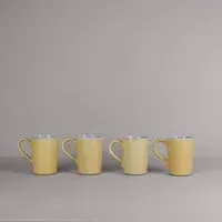 Canary Latte Mug Set of 4 - Stoneware
