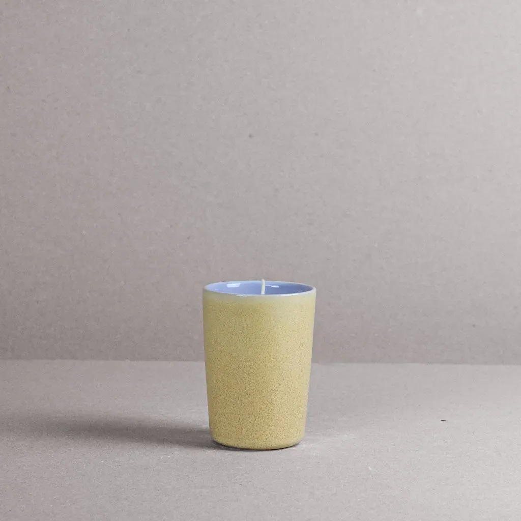 Canary Scented Candle Beaker - Stoneware