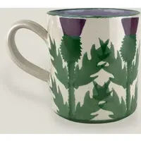 Cream Thistle Beer Mug - Cream, Stoneware