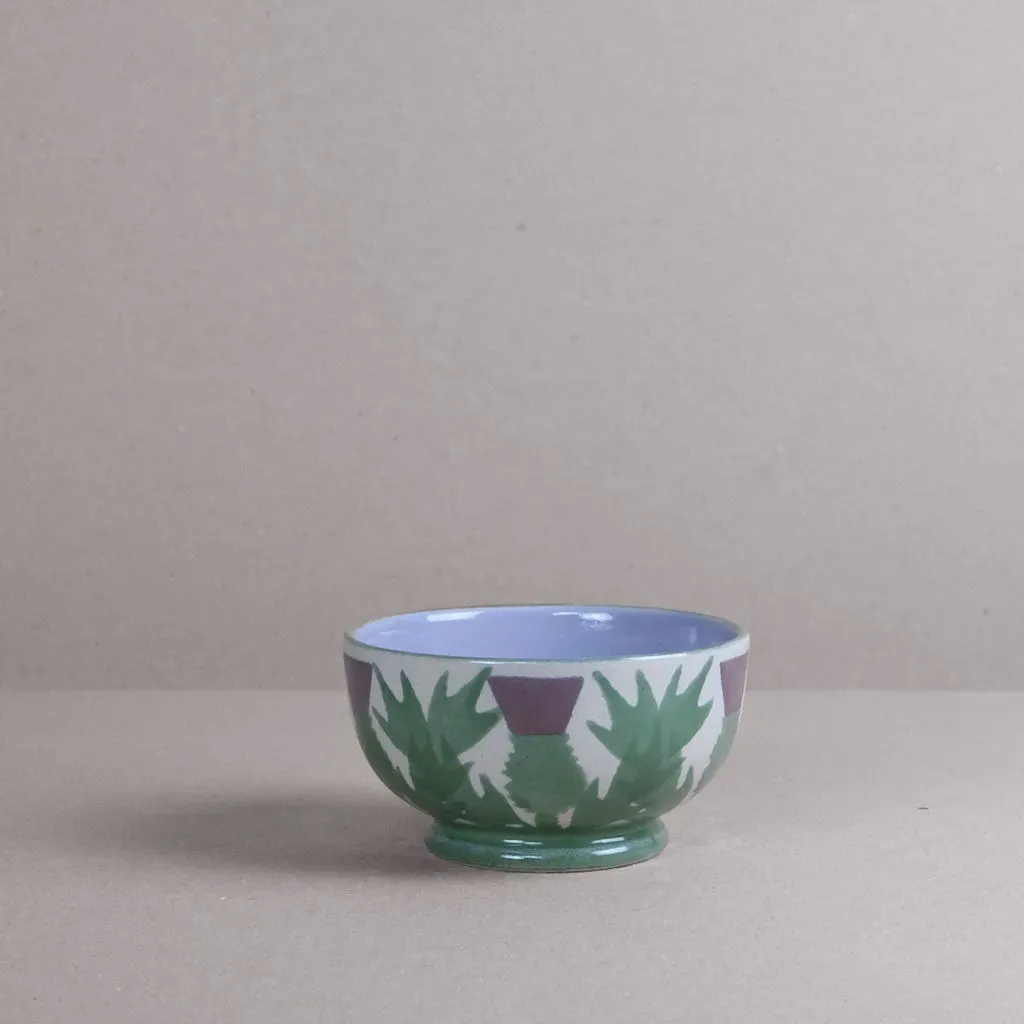 Cream Thistle Porridge Bowl - Cream