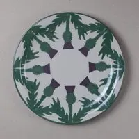 Cream Thistle Serving Plate - Cream, Stoneware