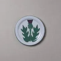 Cream Thistle Side Plate - Cream, Stoneware