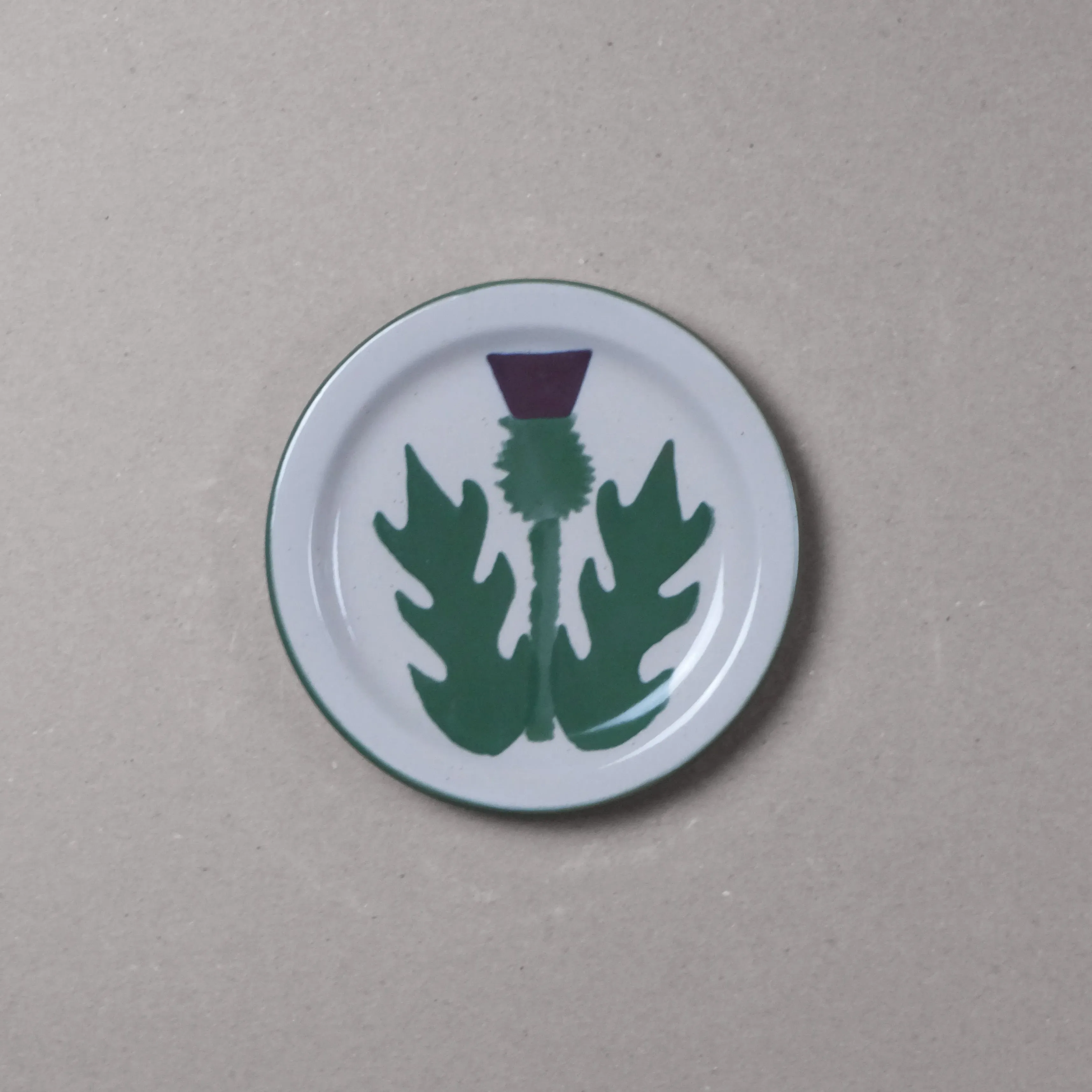 Cream Thistle Side Plate - Cream, Stoneware image