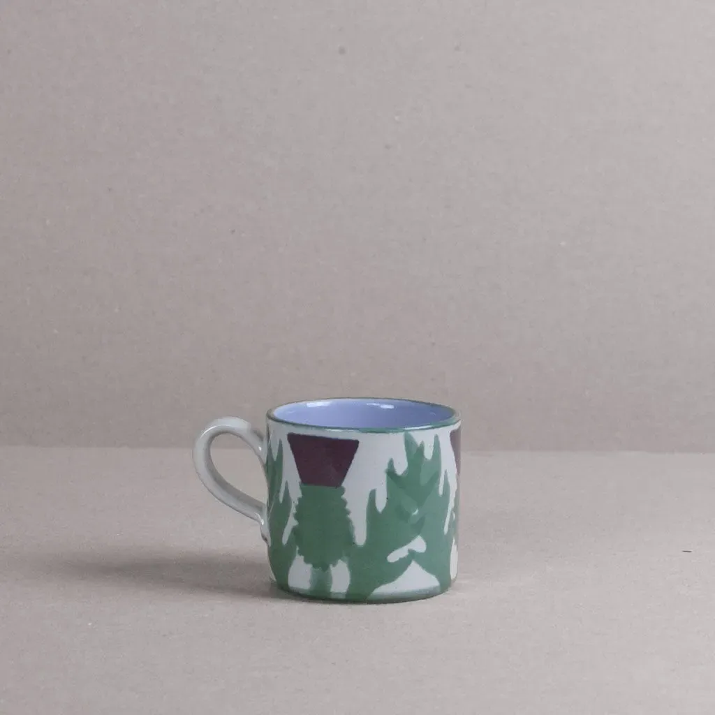 Cream Thistle Small Mug - Cream, Stoneware image