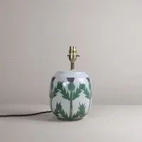 Cream Thistle Small Table Lamp - Cream