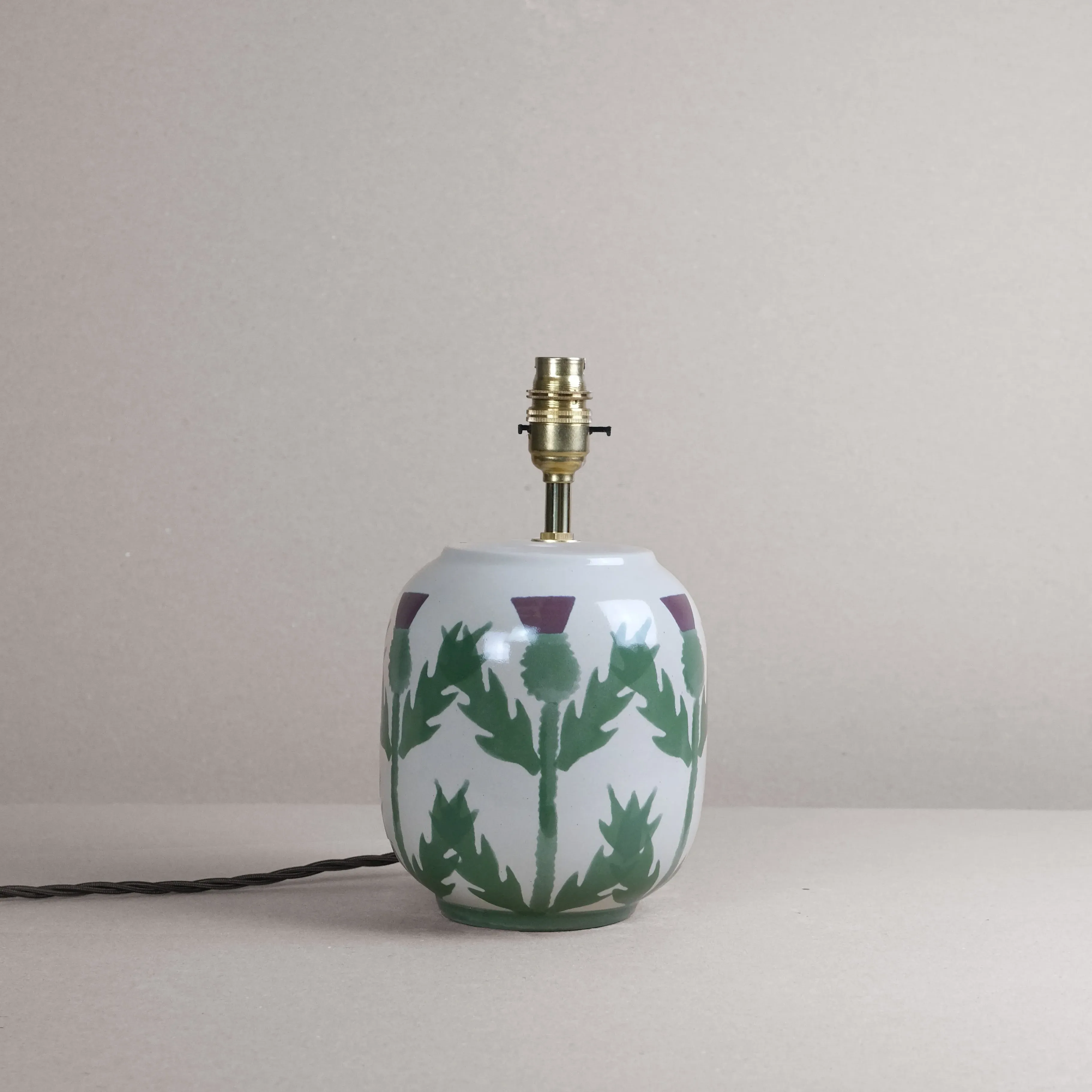 Cream Thistle Small Table Lamp - Cream