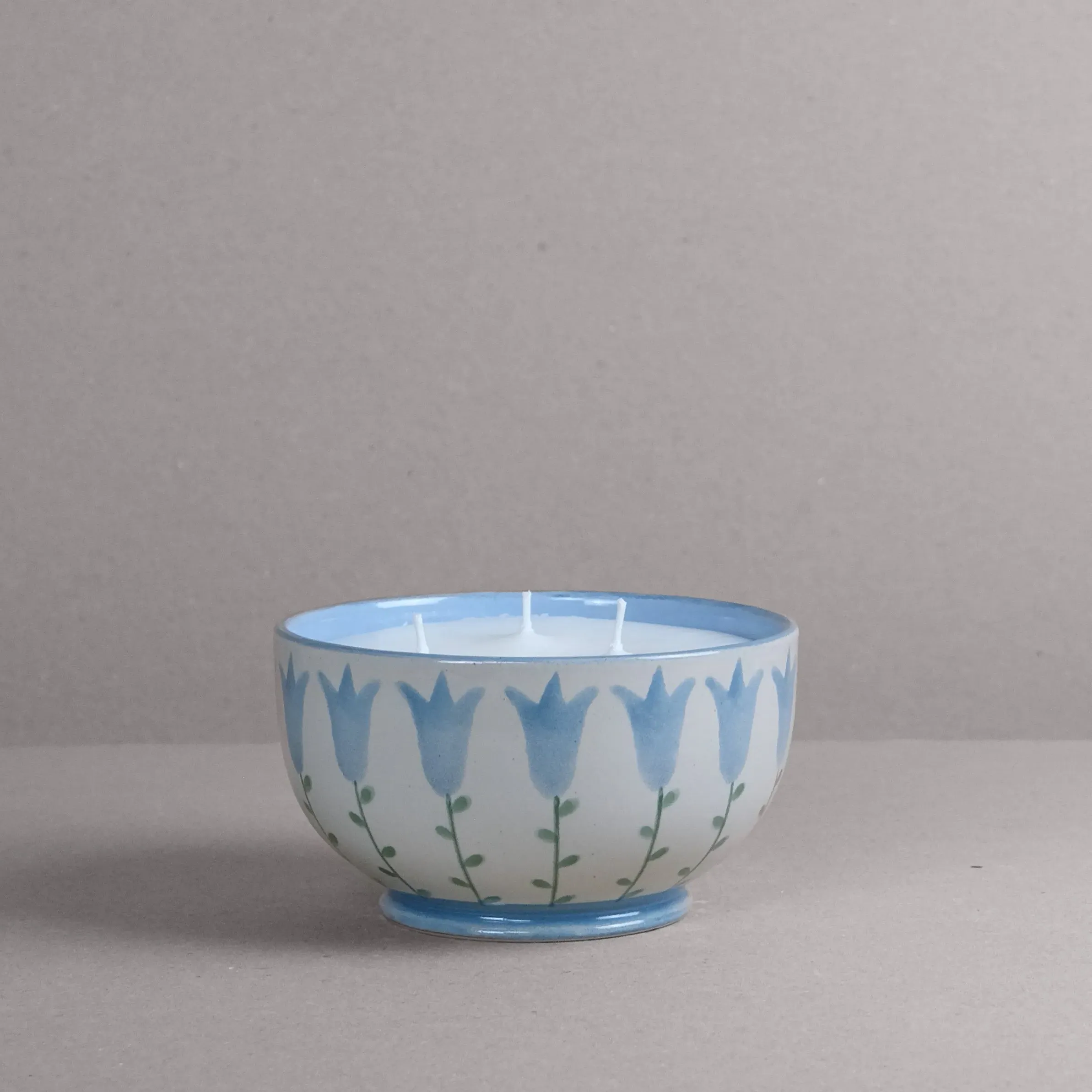 Harebell Large Candle Bowl - Stoneware