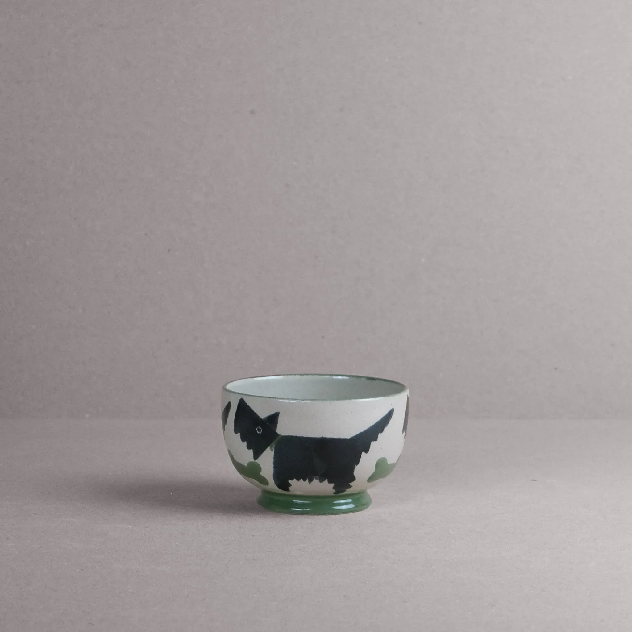 Scottie Dog Small Bowl - Green
