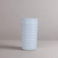 ANTA Ridged Vase - White