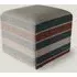 Flora Stewart Stripe Carpet Cube Ottoman